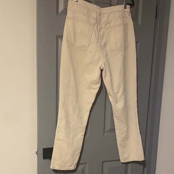 Cream Corduroy Pacsun Mom Jean Pants size 30 - Picture 4 of 4
